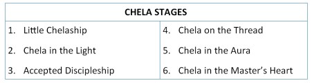 Chela Stages