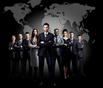 26209868 - full-length portrait of group of business people